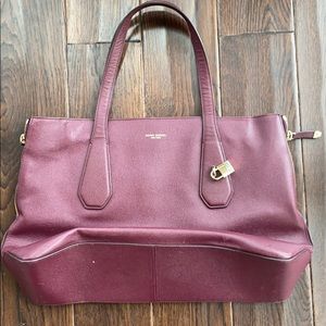 henri bendel wine colored bag